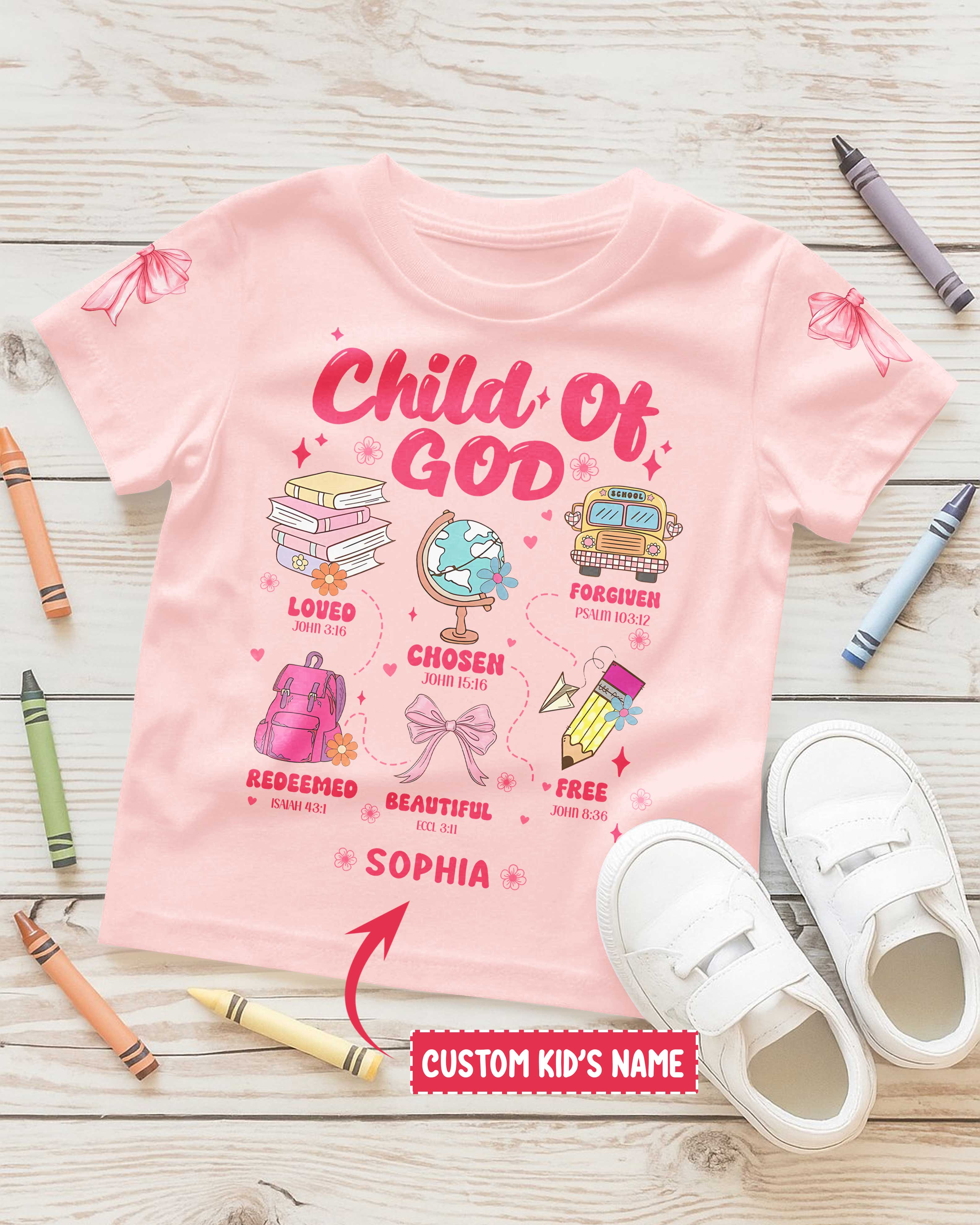 Child Of God T-Shirt Kid For Back To School