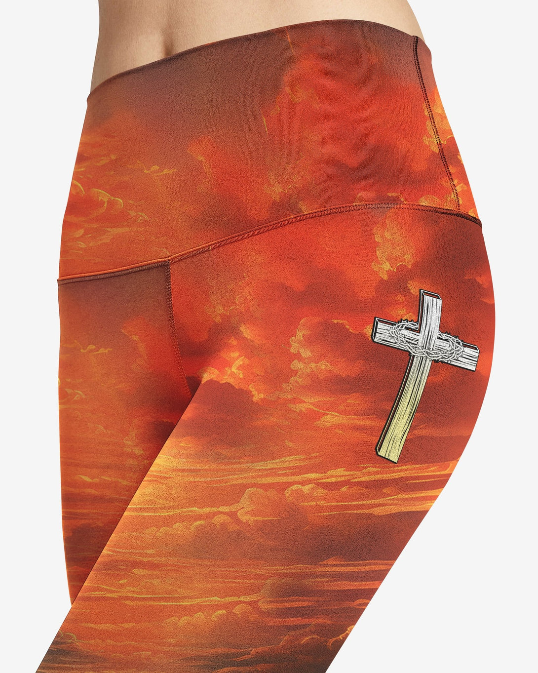 Trust In The Lord All Over Print Leggings - Christ Color
