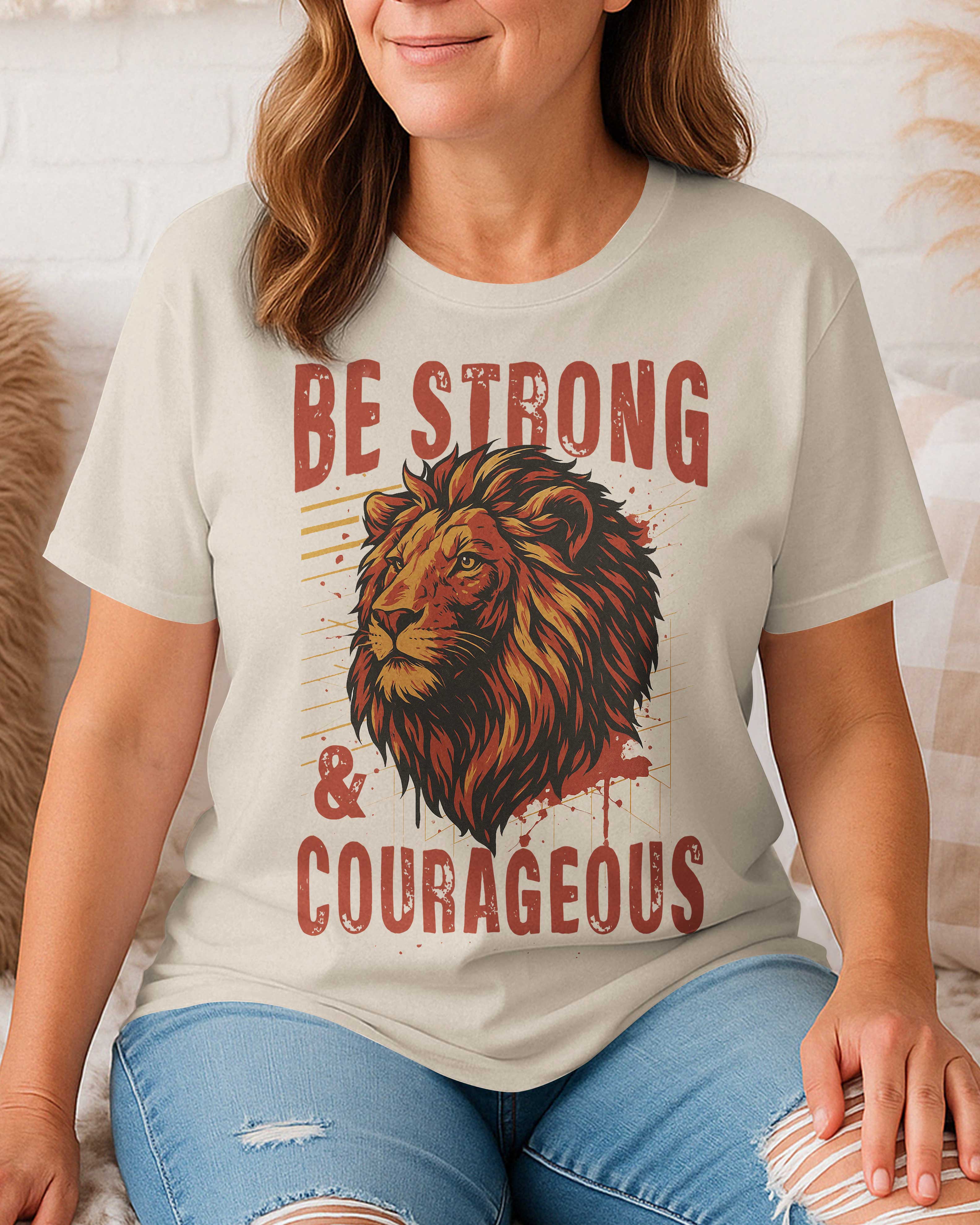 Be Strong And Courageous All Over Print T-Shirt