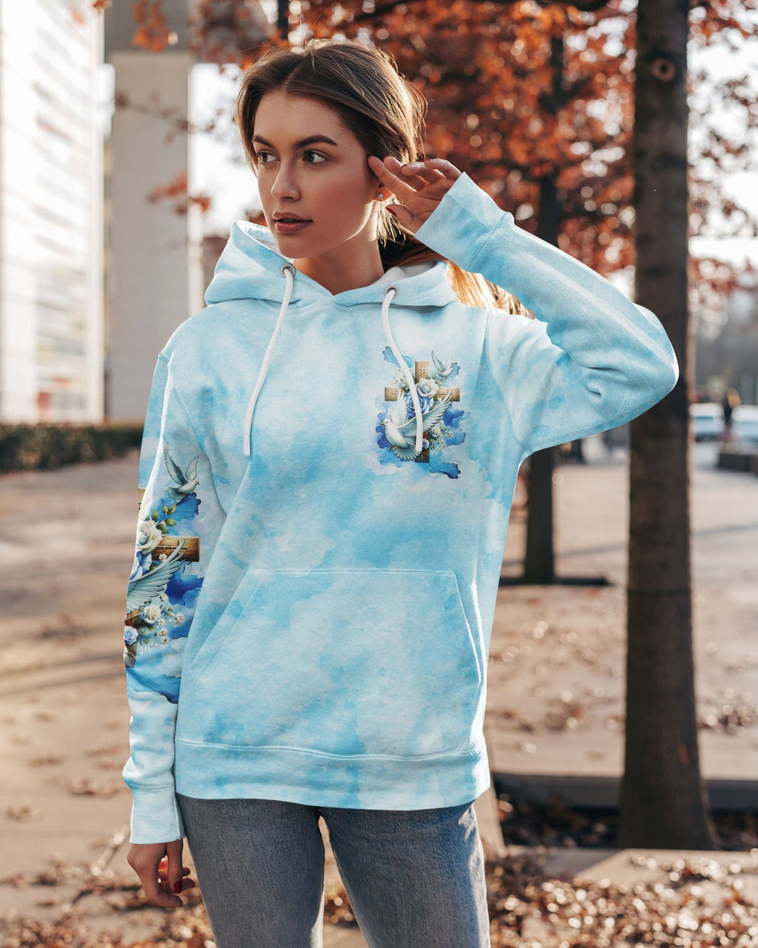 Lord Stood With Me And Gave Me Strength All Over Print Hoodie - Christ Color