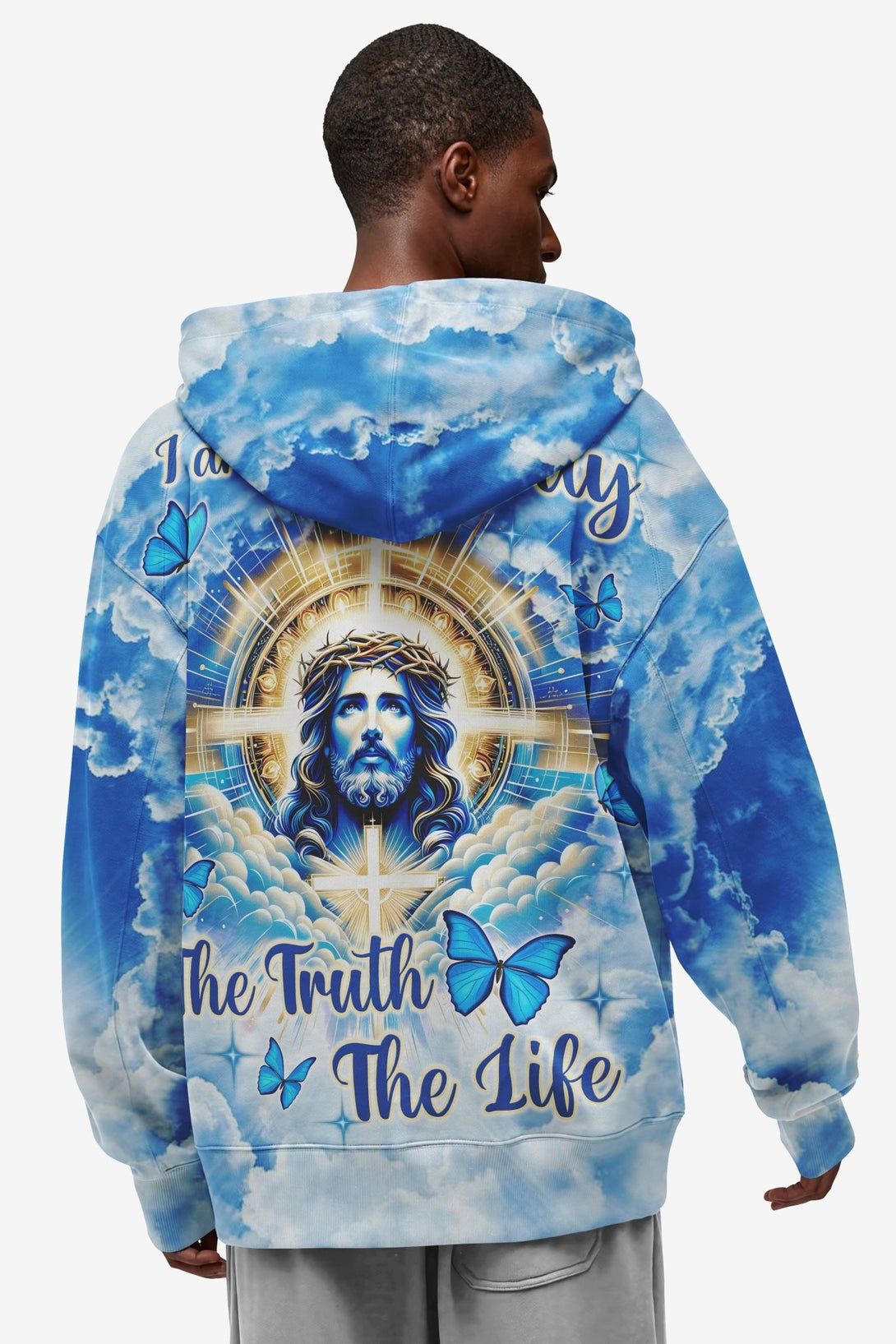 I Am The Way The Truth The Life All Over Print Zip Hoodie - Christ Color