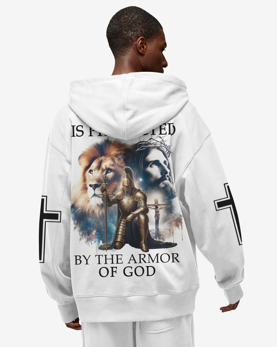 My Soul Is Protected By The Armor Of God All Over Print Zip Hoodie - Christ Color