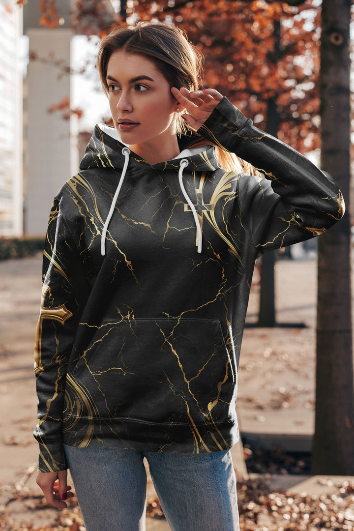 God Is Good All Over Print Hoodie - Christ Color