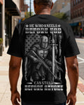 He Who Kneels Before God Can Stand Before Anyone All Over Print T-Shirt