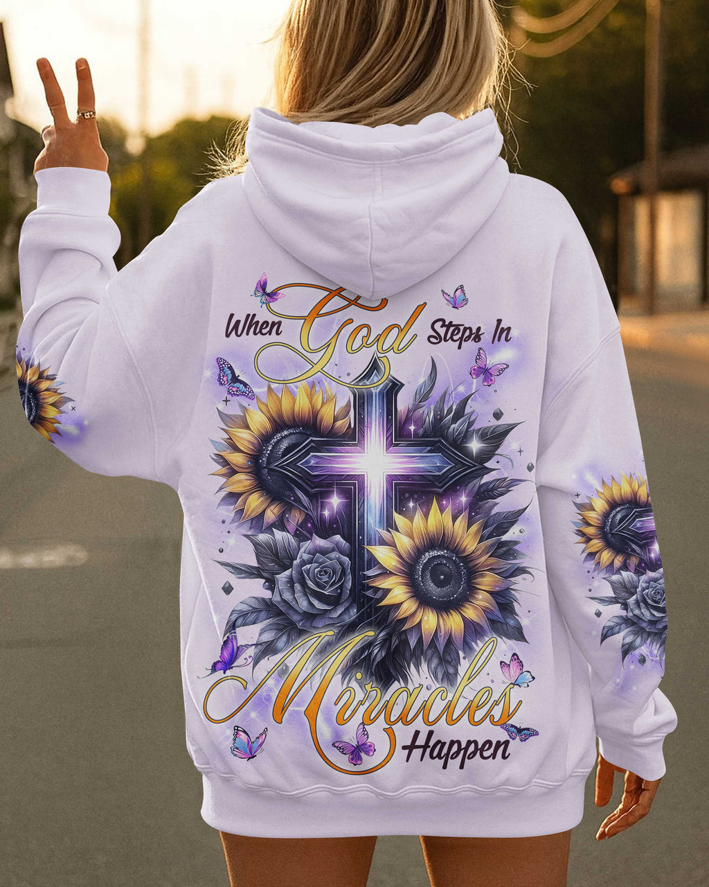 When God Steps In Miracles Happen T-Shirts