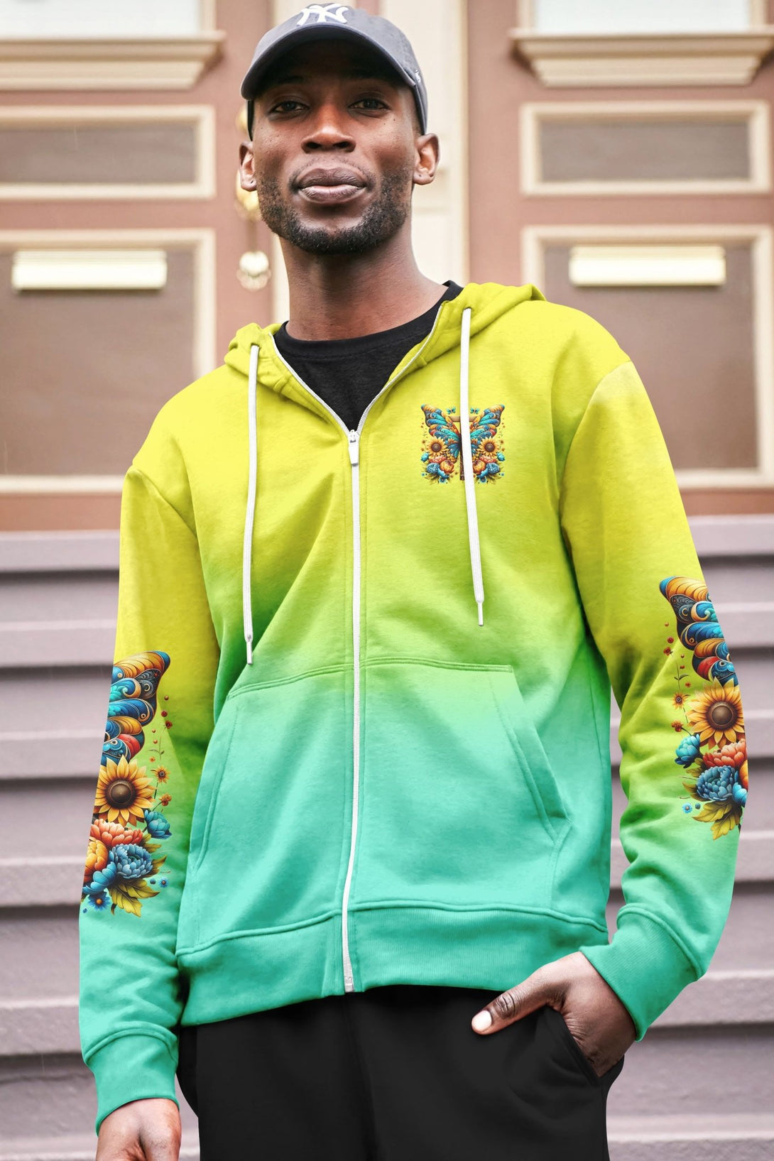 Faith Hope Love All Over Print Zip Hoodie - Christ Color