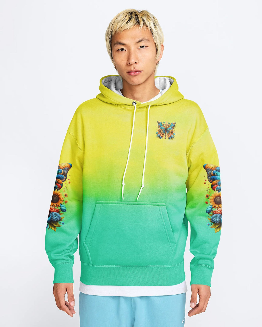 Faith Hope Love All Over Print Hoodie - Christ Color