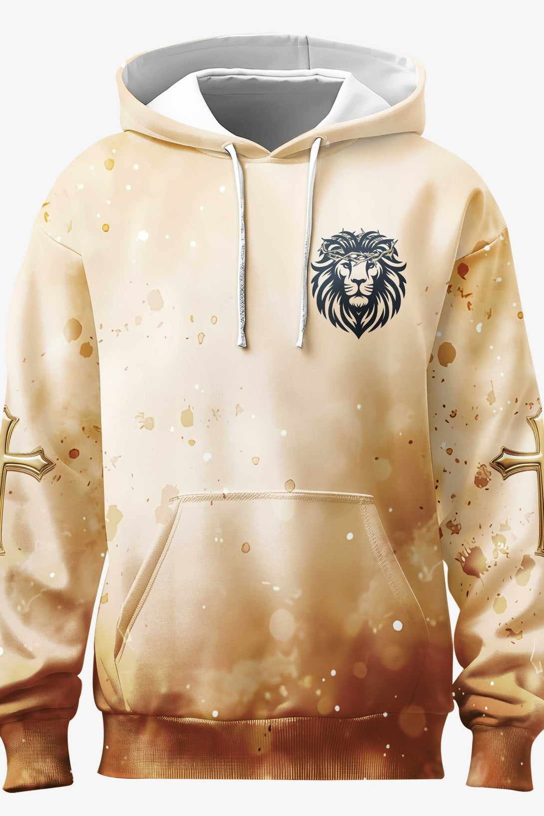 Behold The Lion Of The Tribe Of Judah Has Triumphed All Over Print Hoodie - Christ Color