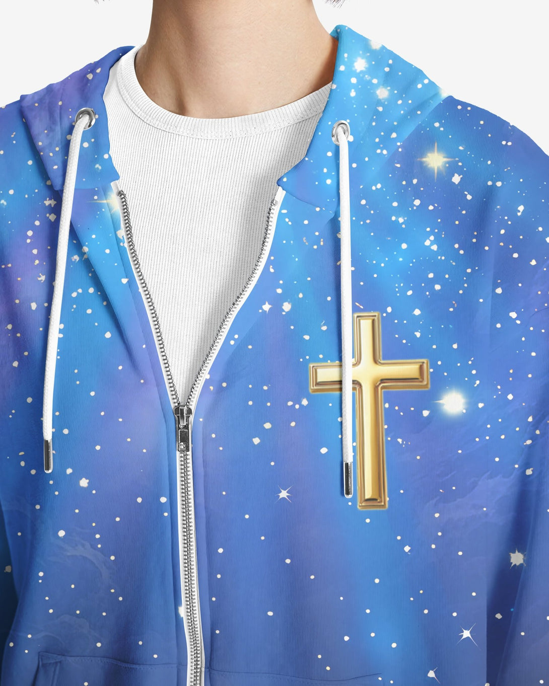 Faith Can Move Mountains All Over Print Zip Hoodie - Christ Color