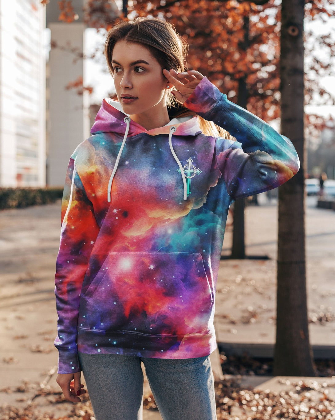 They Will Soar On Wings Like Eagles All Over Print Hoodie - Christ Color