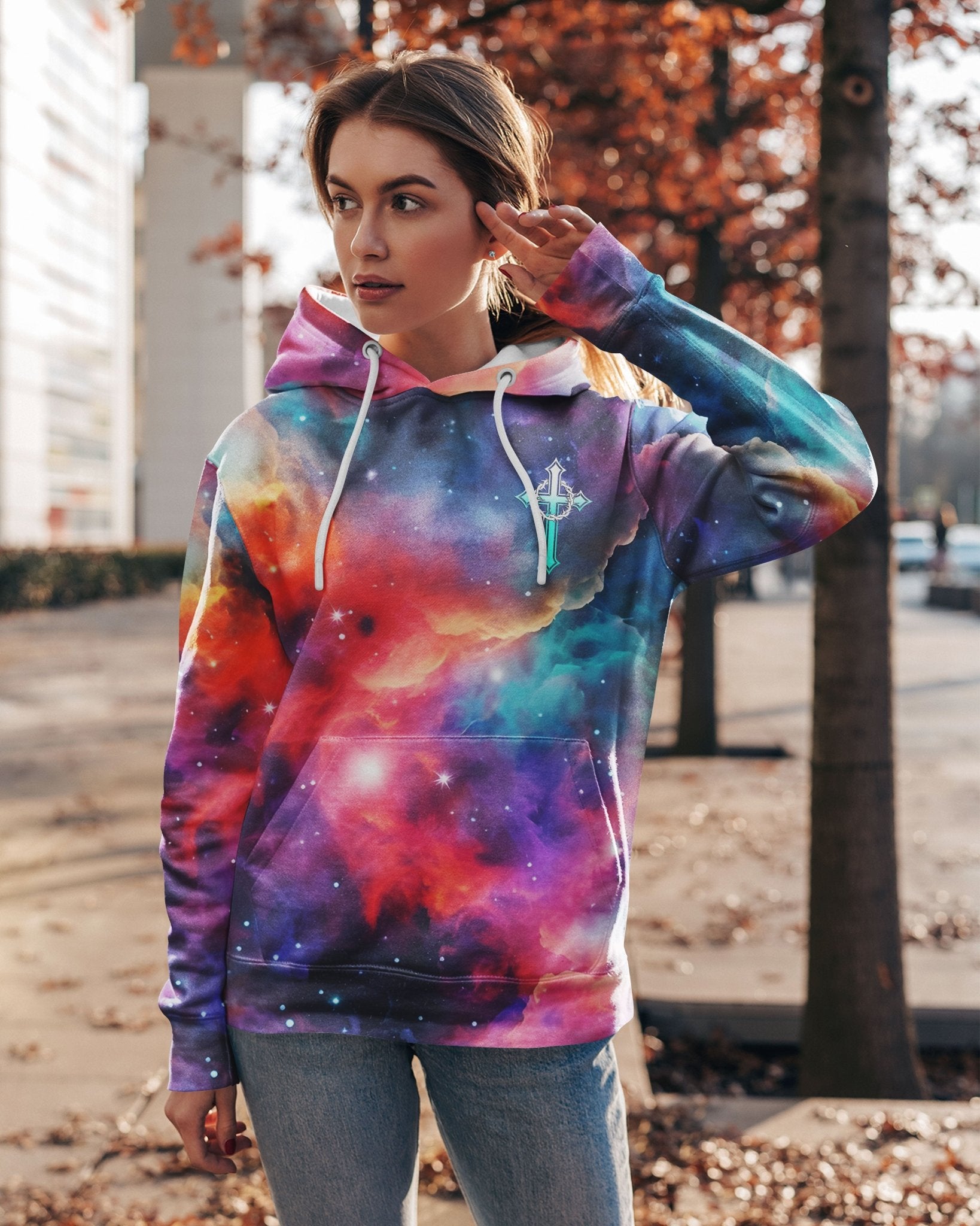 They Will Soar On Wings Like Eagles All Over Print Hoodie - Christ Color
