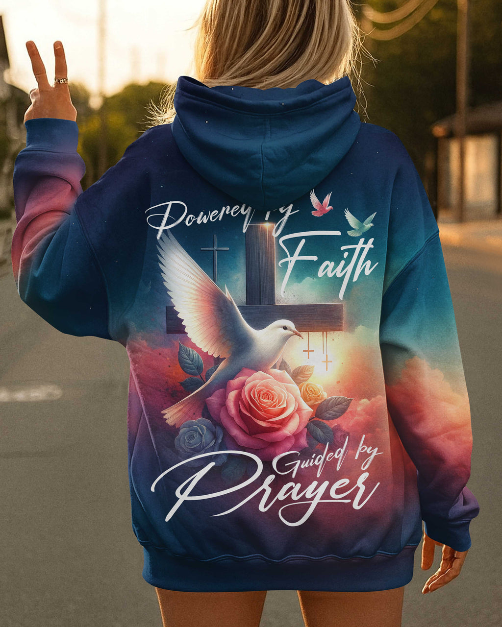 Powered By Faith Guided By Prayer T-Shirt