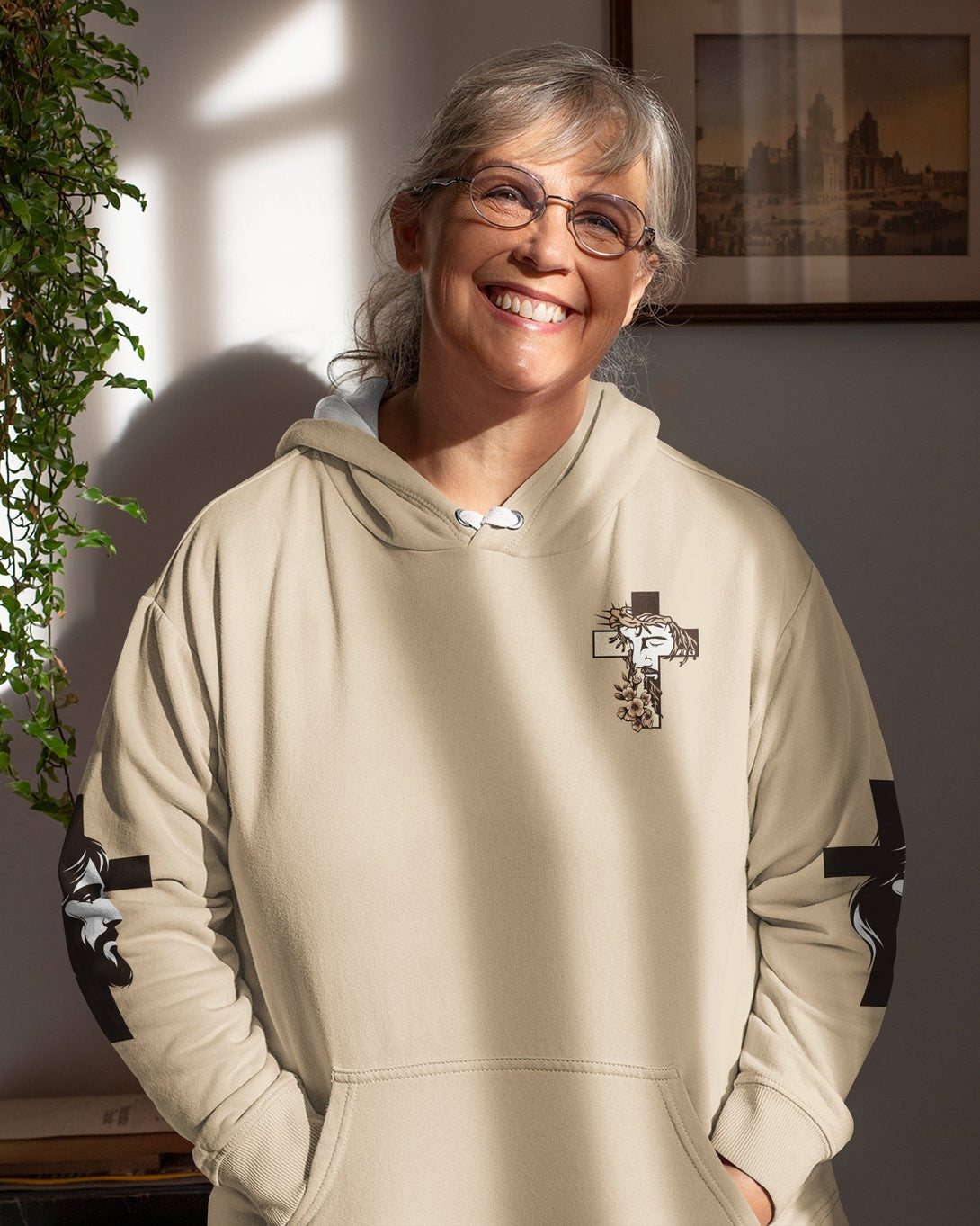 I Am His And He Is Mine All Over Print Hoodie - Christ Color