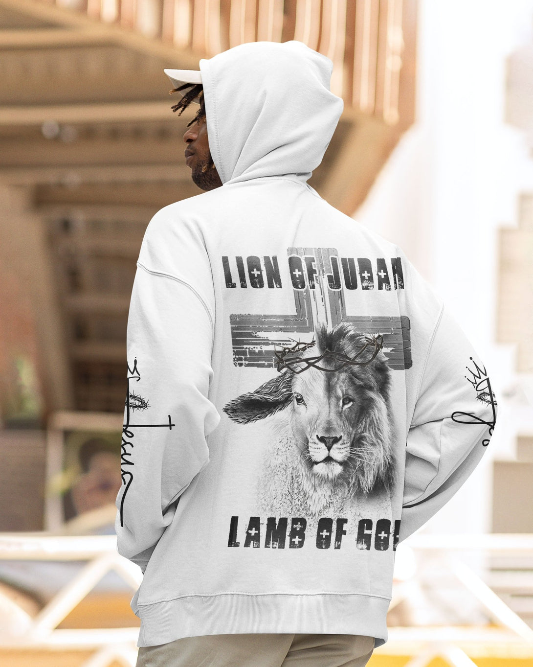 Lion Of Judah Lamb Of God All Over Print Hoodie - Christ Color