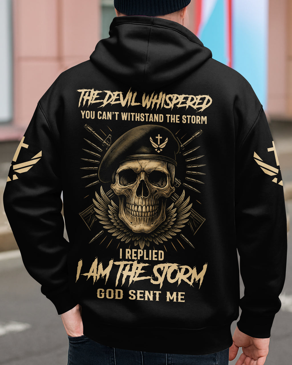 The Devil Whispered You Can't Withstand The Storm I Replied I Am The Storm God Sent Me T-Shirt
