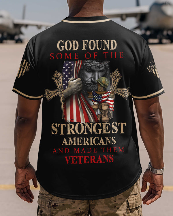 God Found Some Of The Strongest Americans And Made Them Veterans Jersey