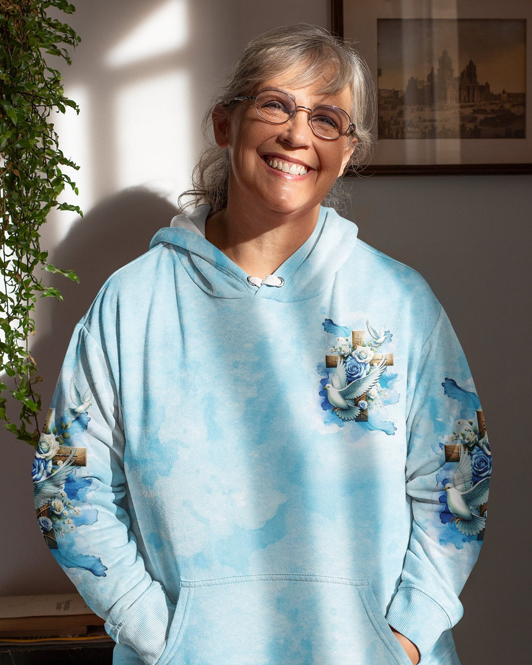 Lord Stood With Me And Gave Me Strength All Over Print Hoodie - Christ Color