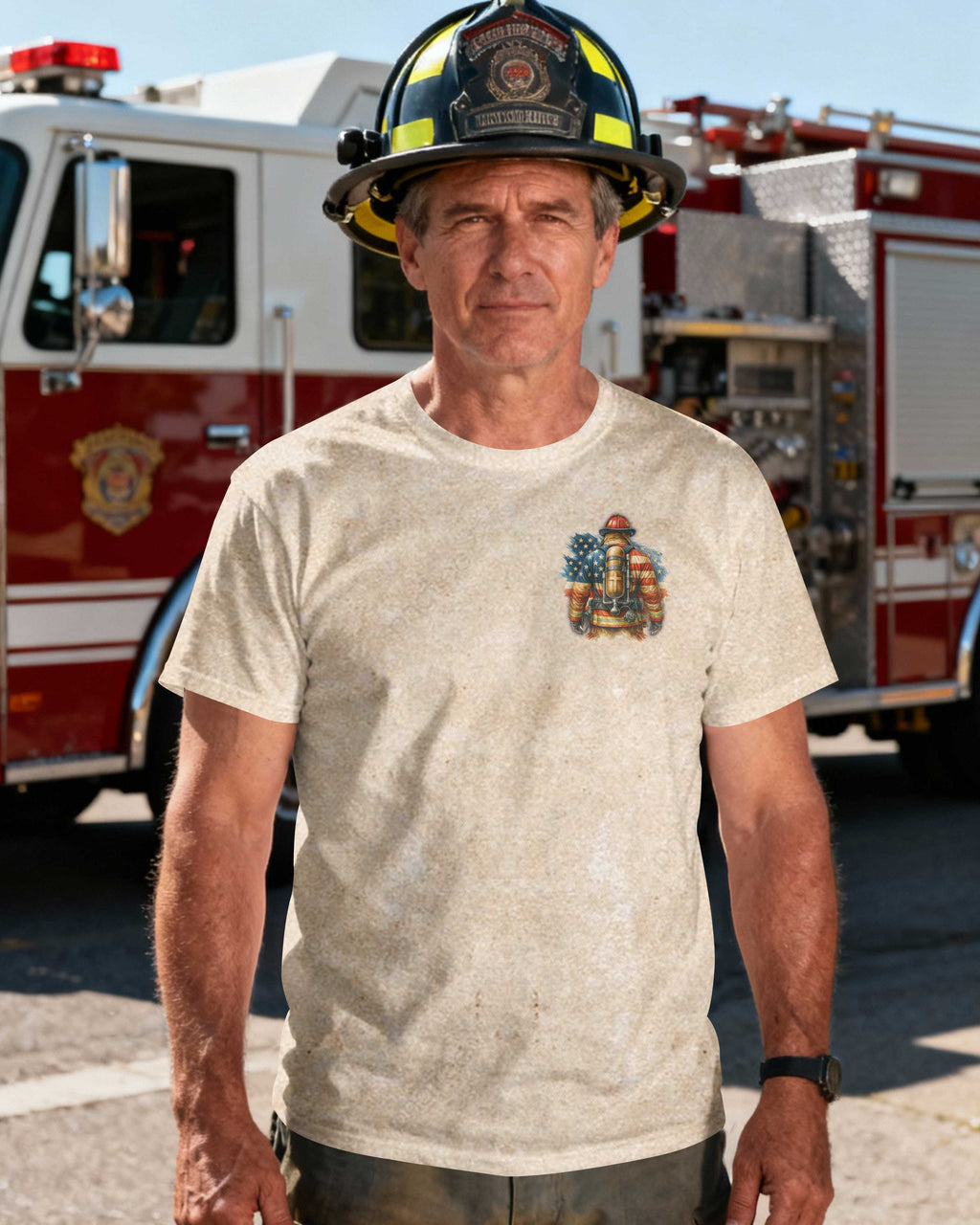 Christian By Blood American By Birth Firefighter By Choice T-Shirt