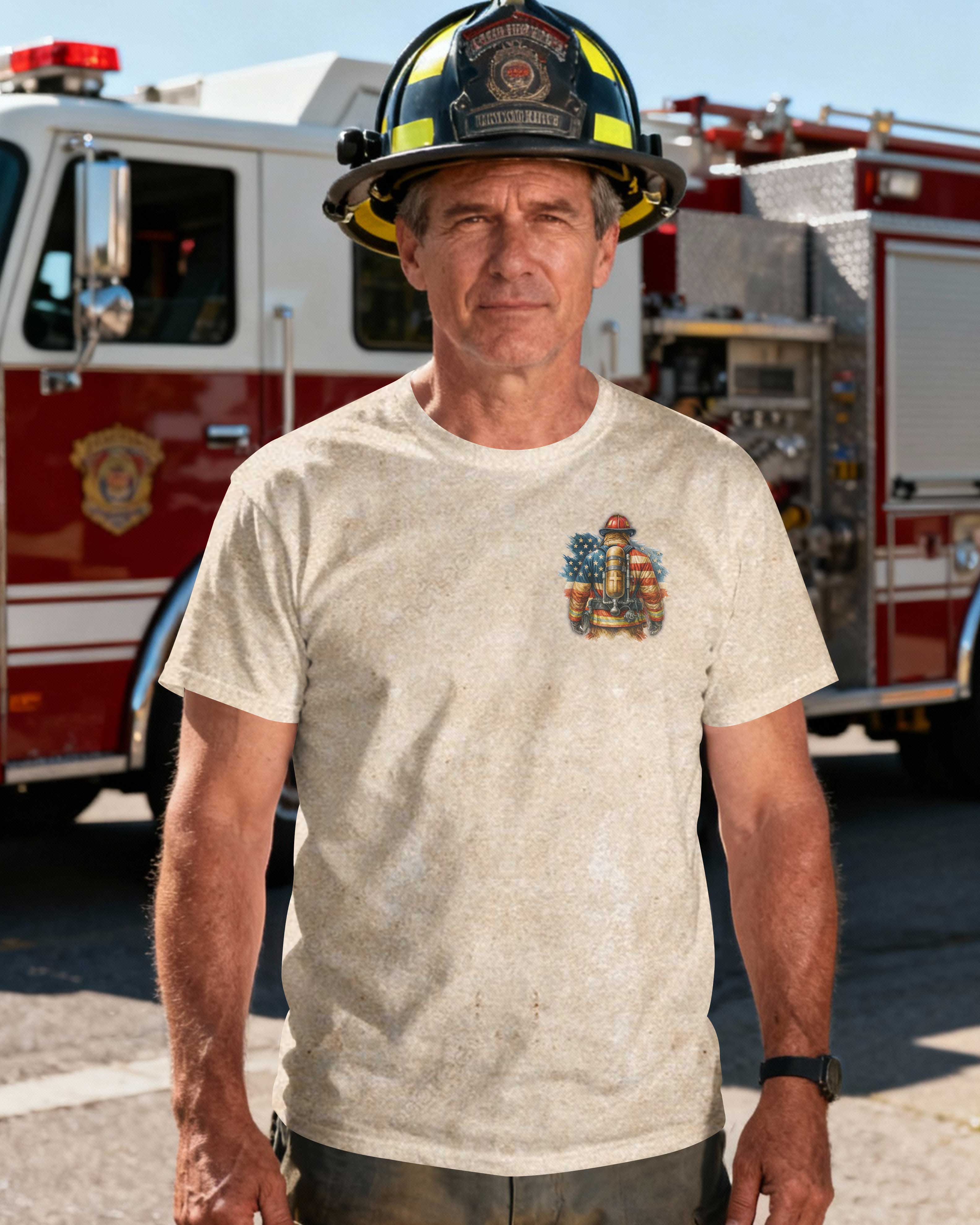 Christian By Blood American By Birth Firefighter By Choice T-Shirt