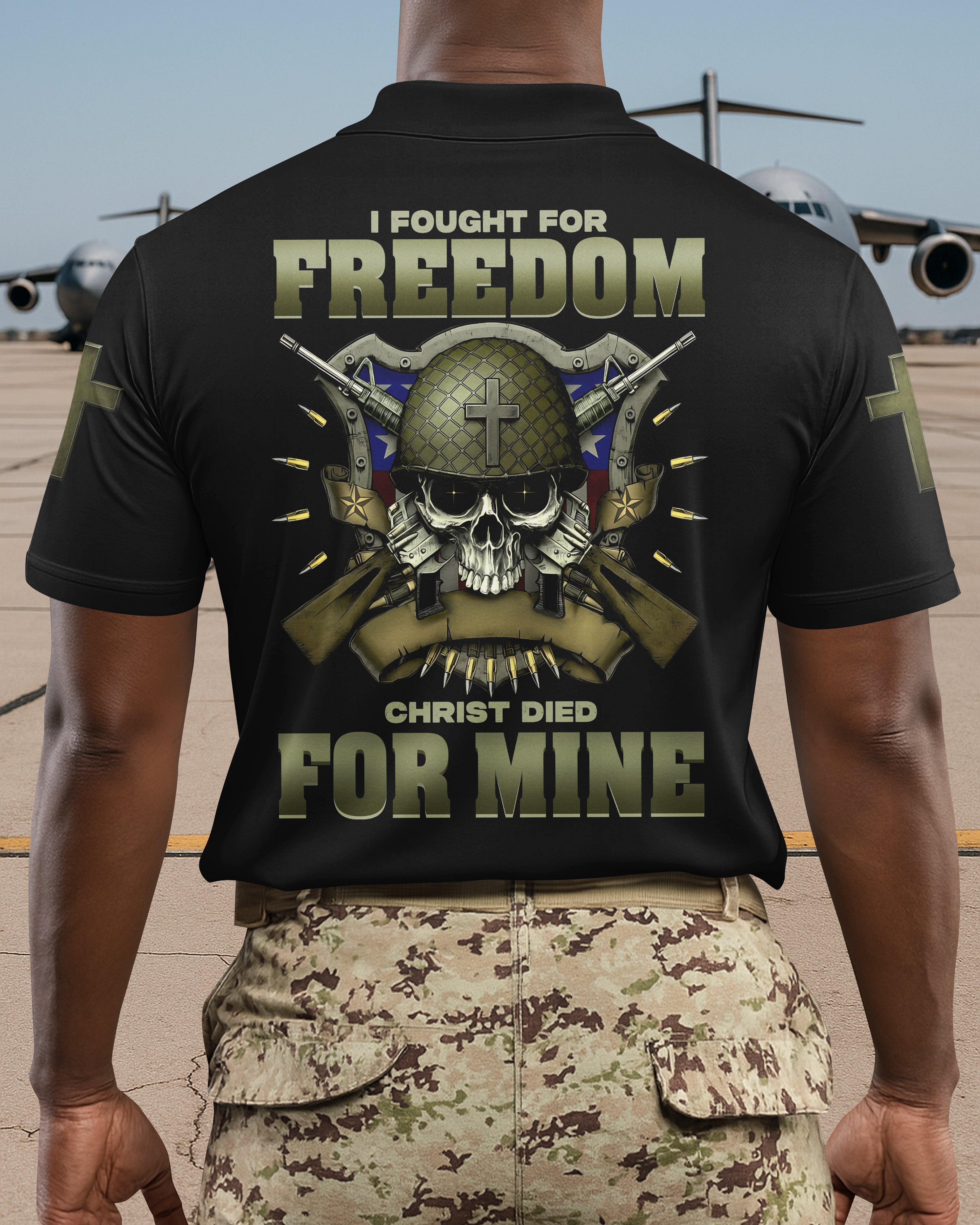 I Fought For Freedom Christ Died For Mine T-Shirt