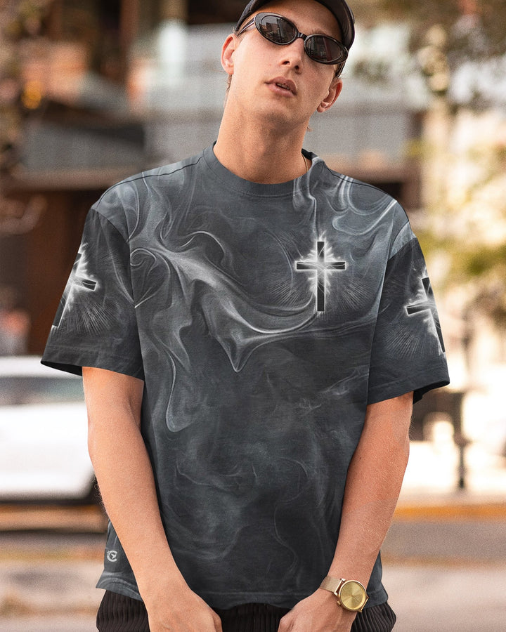 A Child Of God A Man Of Faith All Over Print T-shirt - Christ Color