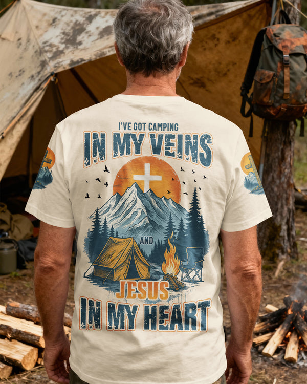 I've Got Camping In My Veins And Jesus In My Heart T-Shirt