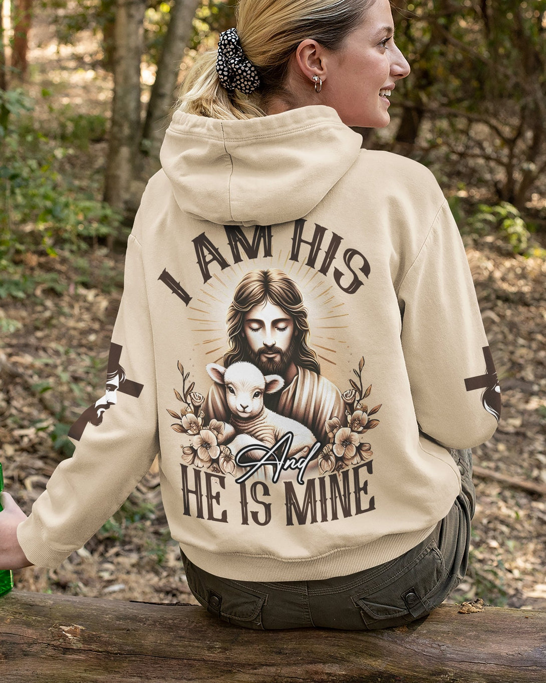 I Am His And He Is Mine All Over Print Zip Hoodie - Christ Color