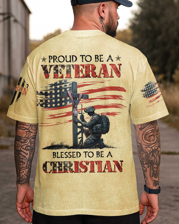 Proud To Be A Veteran All Over Print T-Shirt