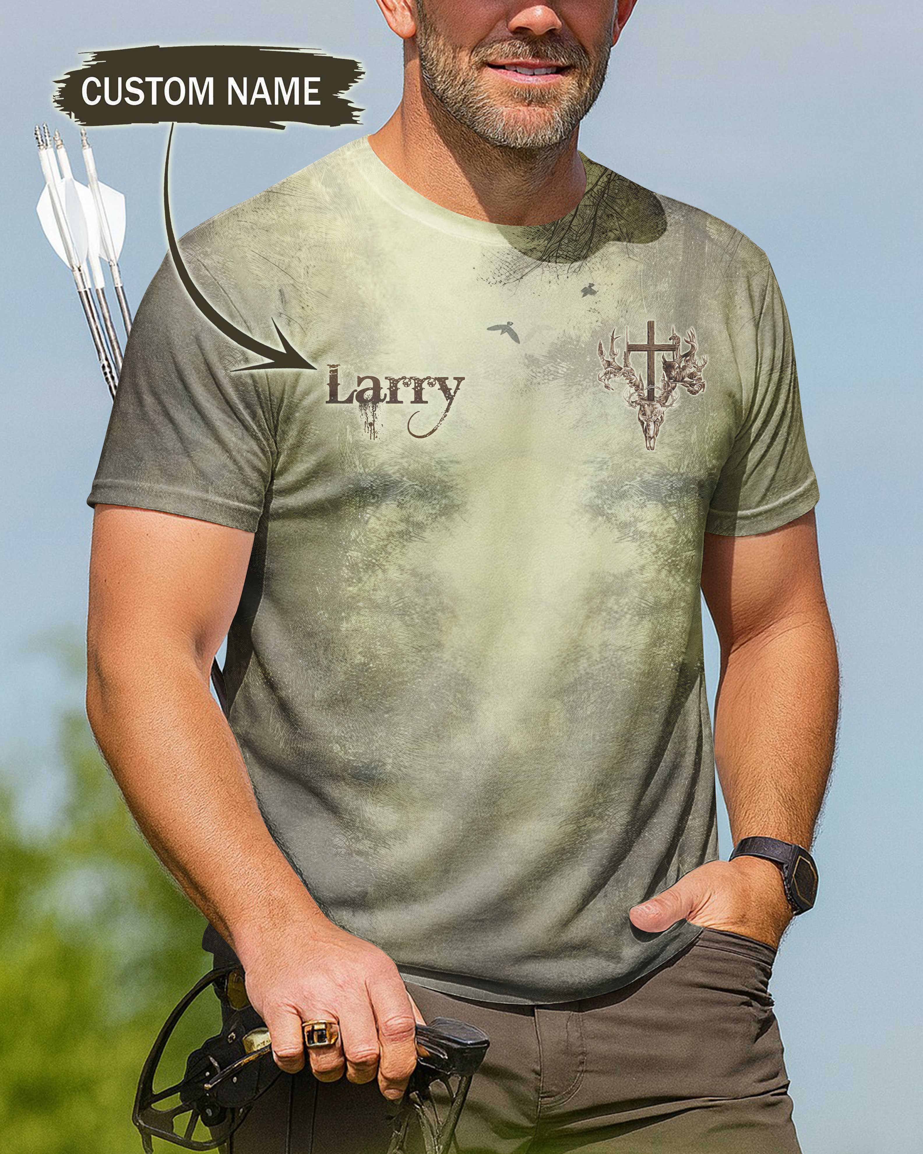 I Live For The Hunt Custom Name T-Shirt