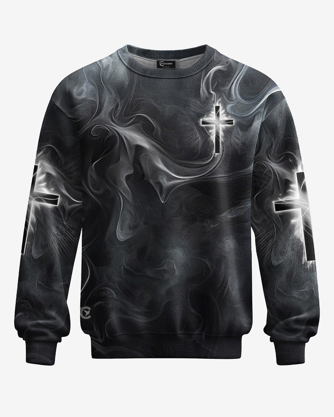 A Child Of God A Man Of Faith All Over Print Sweater - Christ Color