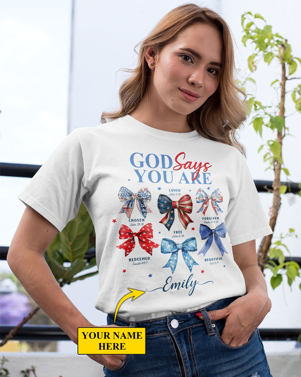 God Says You Are Chosen Loved Forgiven Redeemed Free Beautiful T-Shirt