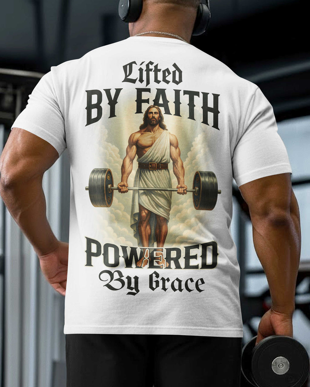 Lifted By Faith Powered By Grace All Over Print T-Shirt