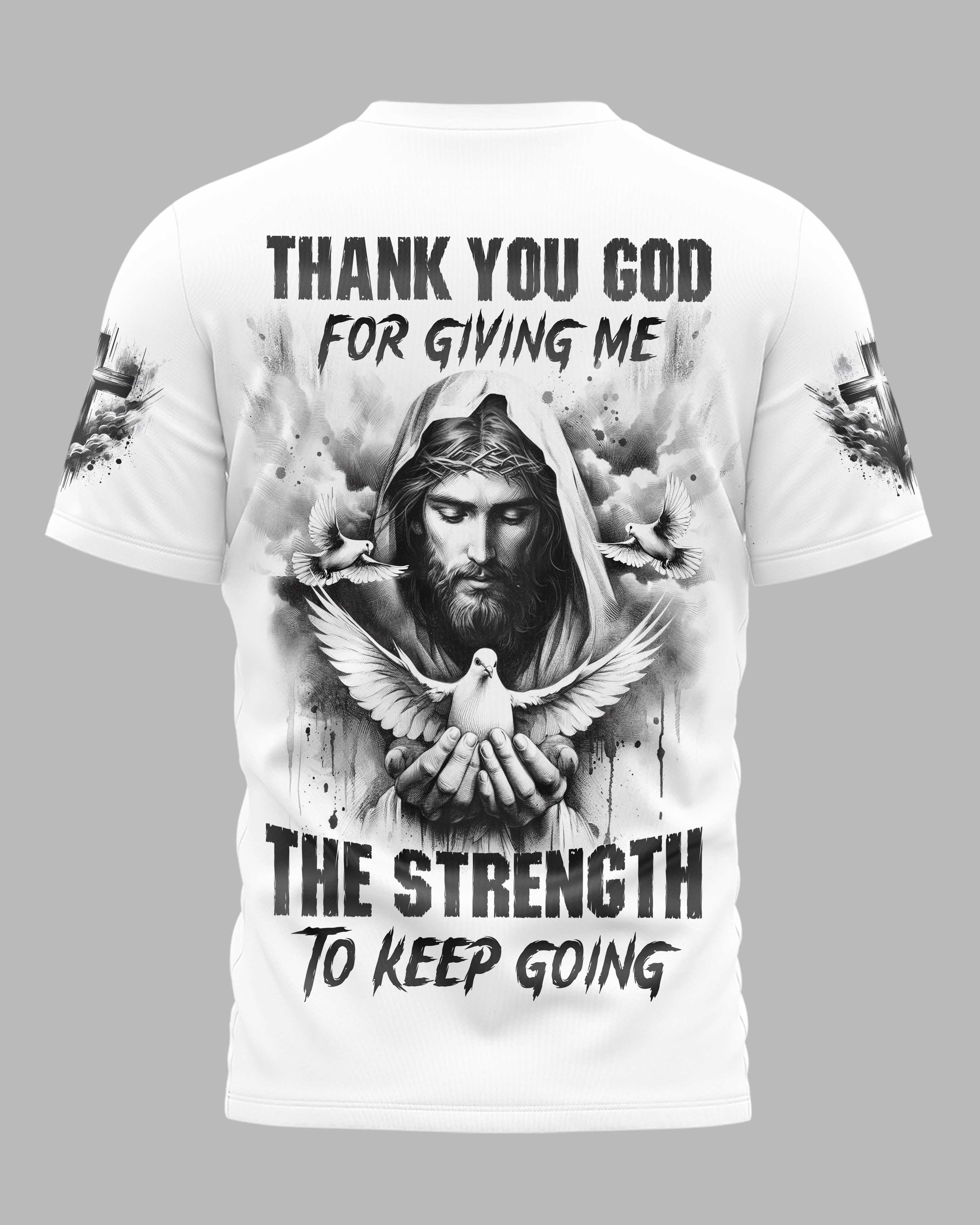 Thank You God All Over Print T-Shirt