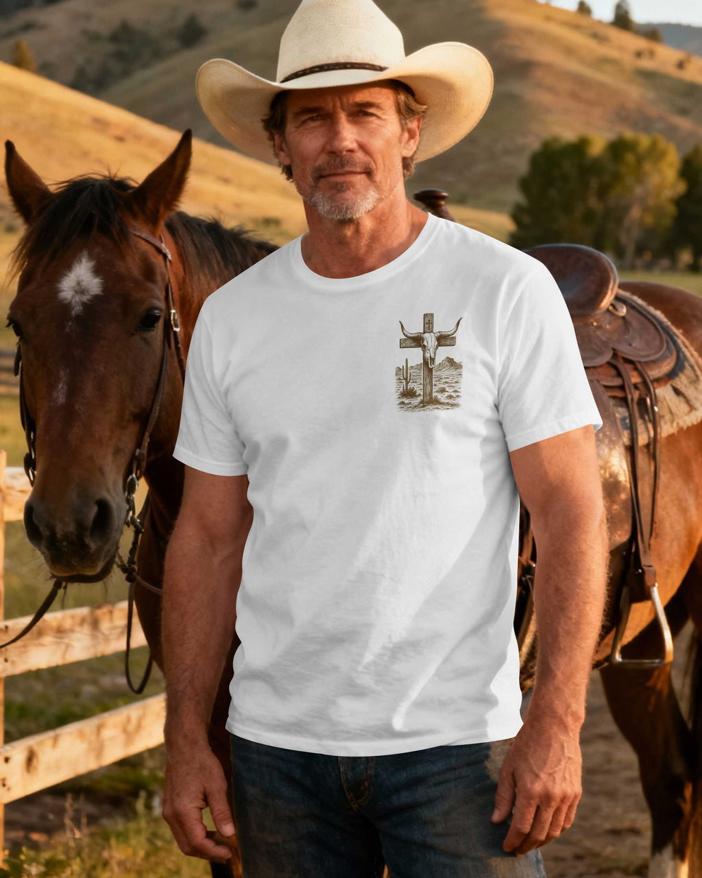 Cowboy By Birth Christian By Choice T-Shirt
