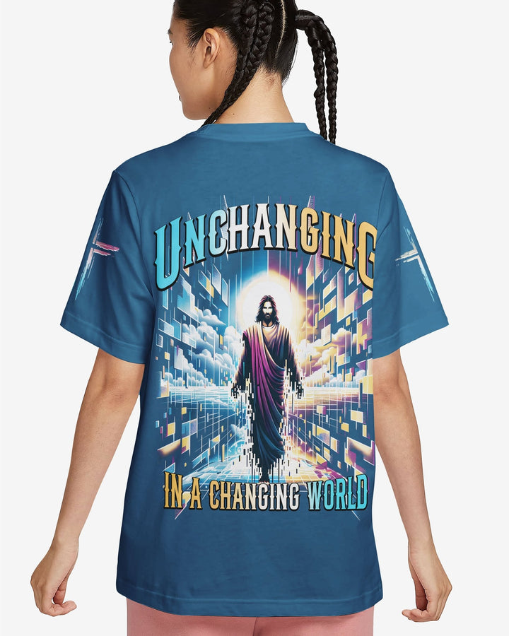 Unchanging In A Changing World All Over Print T-shirt - Christ Color