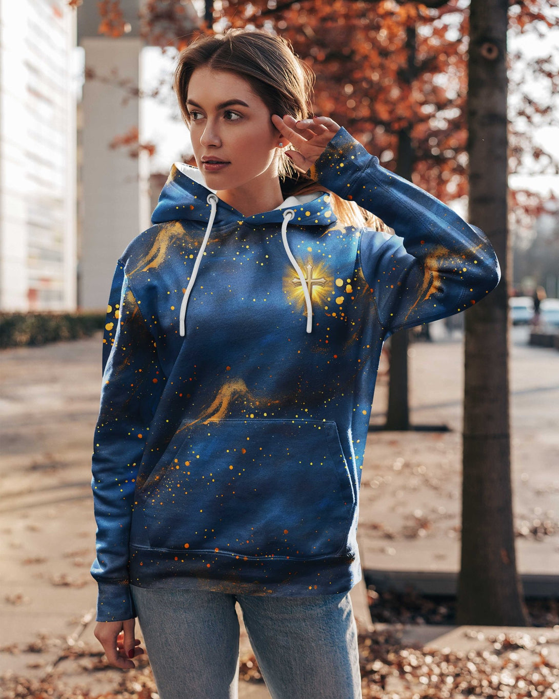 Faith Hope Love & Salvation All Over Print Hoodie - Christ Color