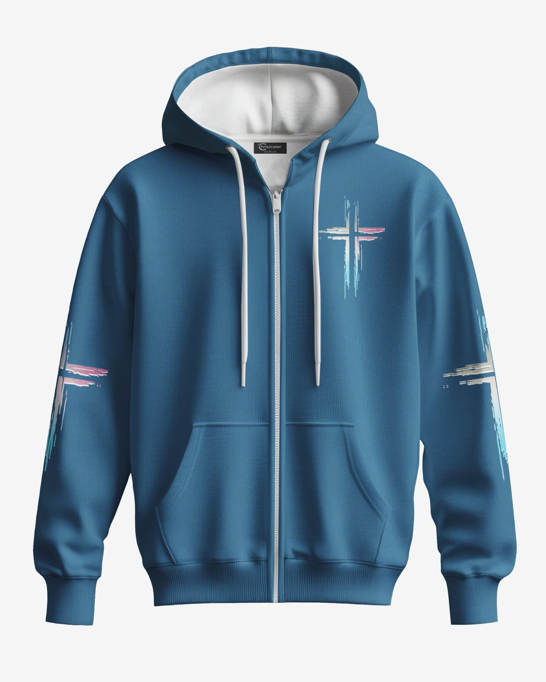 Unchanging In A Changing World All Over Print Zip Hoodie - Christ Color