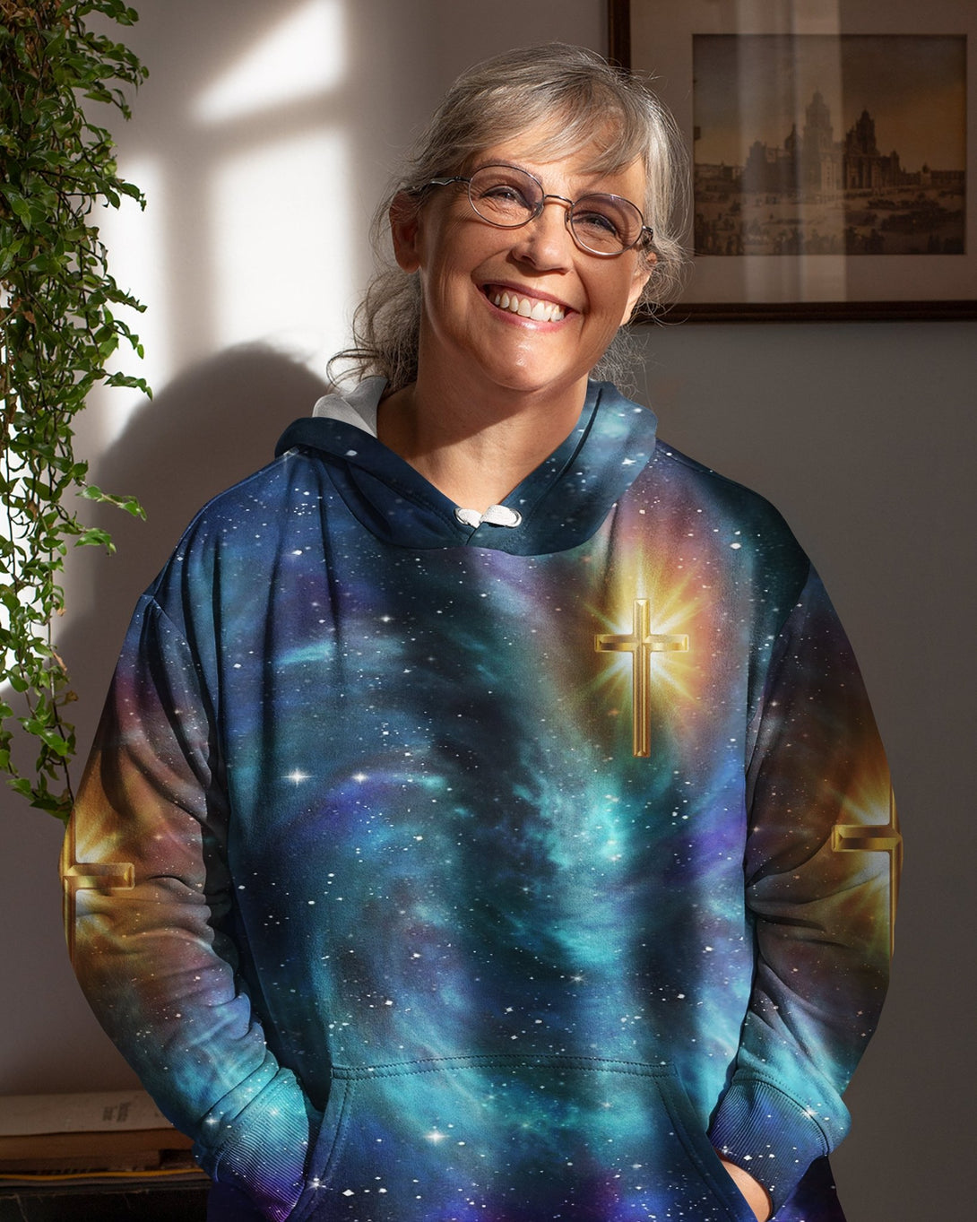 Whoever Drinks The Water I Give Them Will Never Thirst All Over Print Hoodie - Christ Color