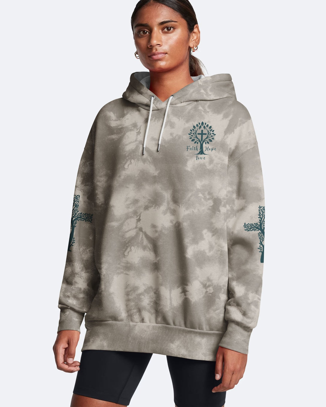 Rooted In Christ All Over Print Hoodie - Christ Color