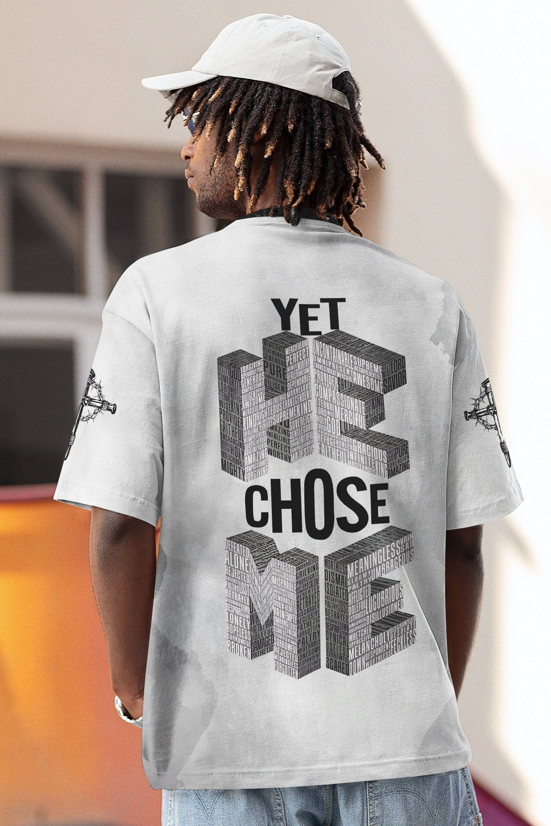 Yet He Chose Me All Over Print T-shirt - Christ Color