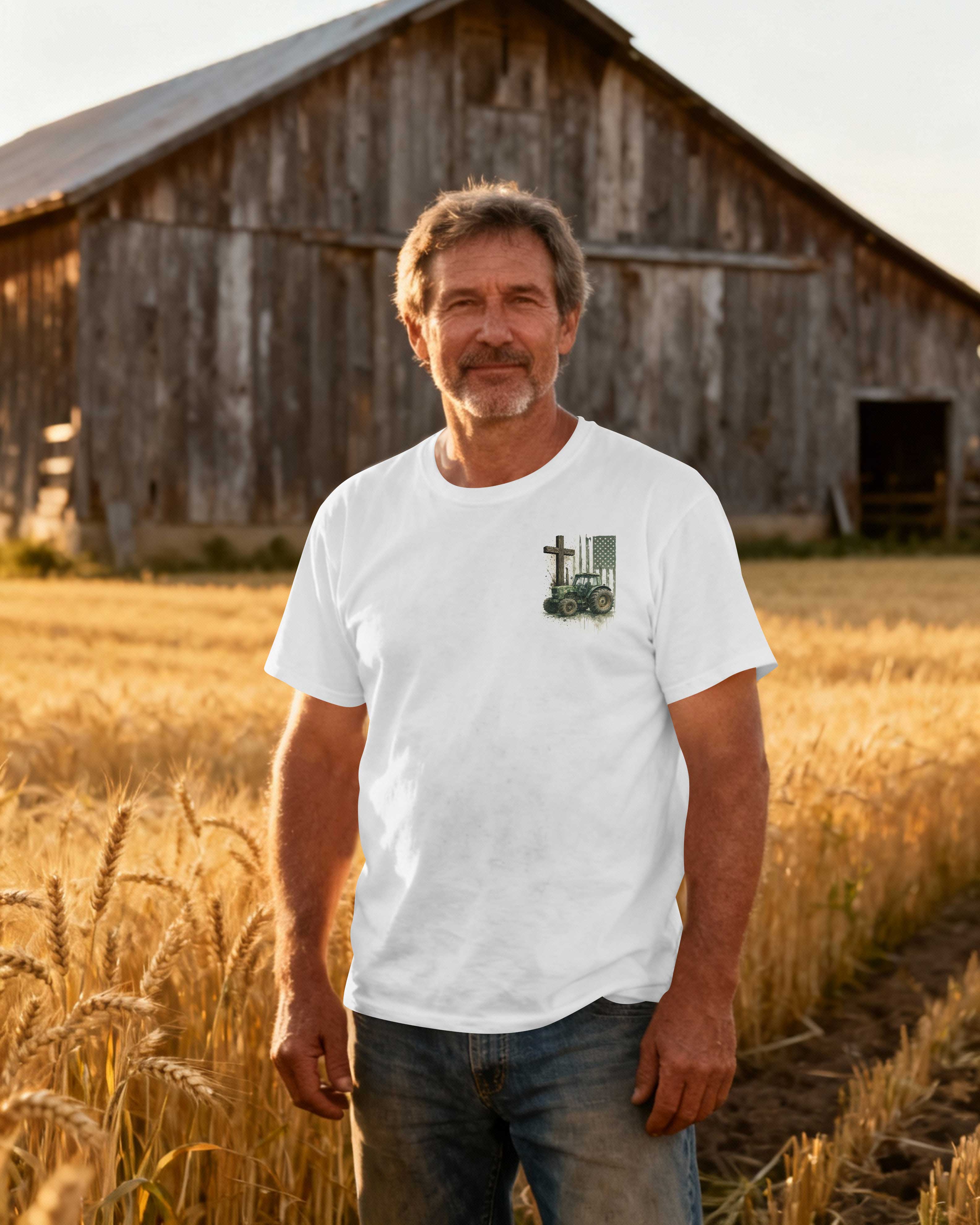 That's What I Do I Ride Tractors And Believe In Jesus T-Shirt