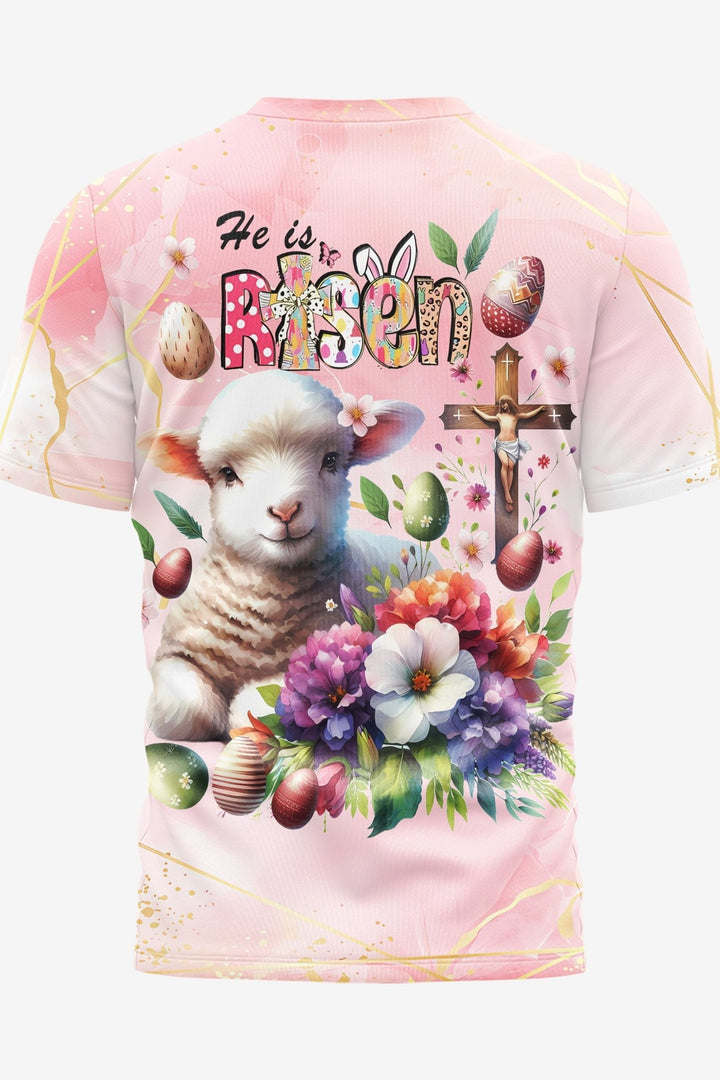 He Is Risen All Over Print T-shirt - Christ Color