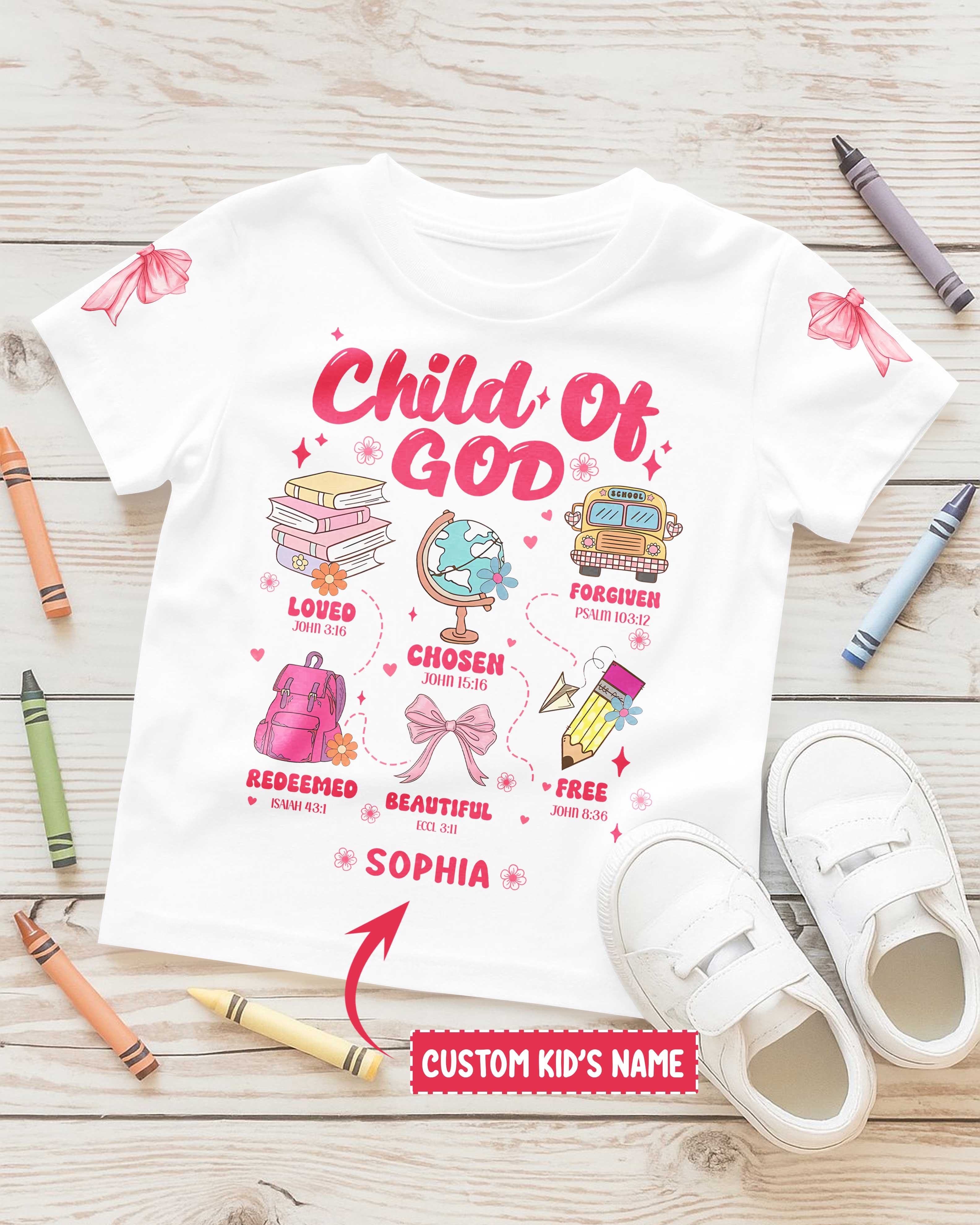 Child Of God T-Shirt Kid For Back To School