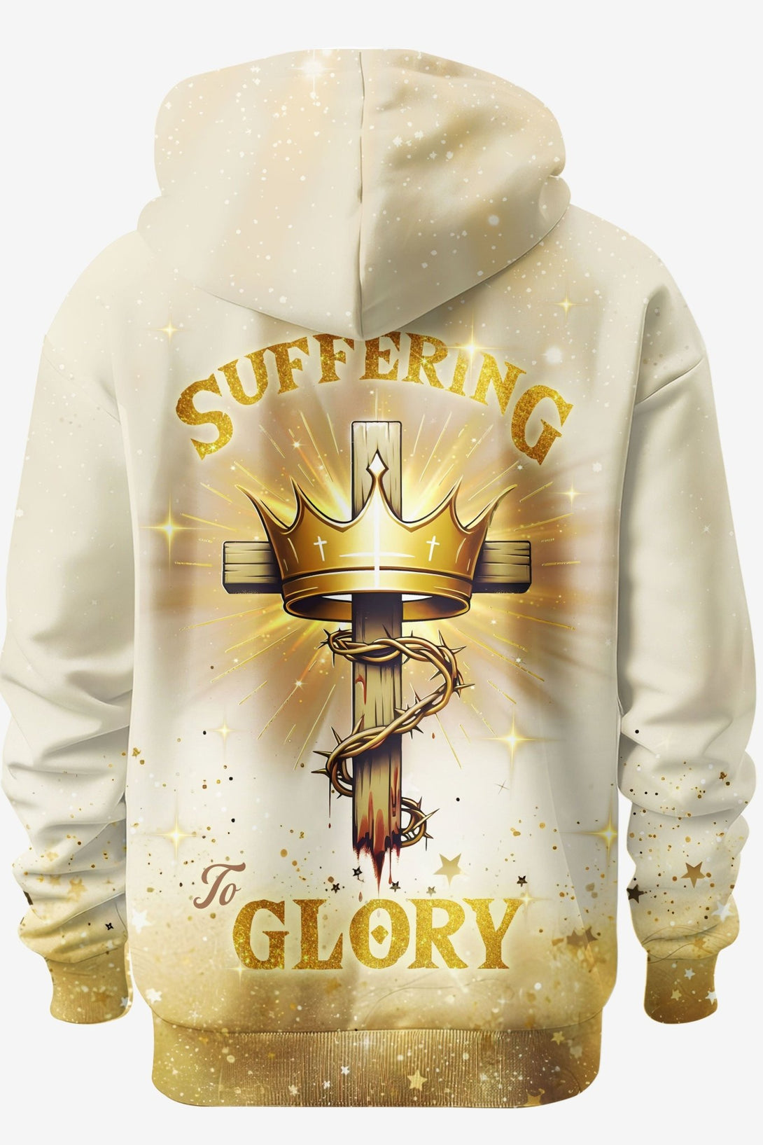 From Suffering To Glory All Over Print Hoodie - Christ Color