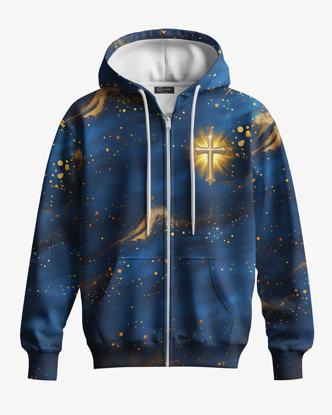 Faith Hope Love & Salvation All Over Print Zip Hoodie - Christ Color