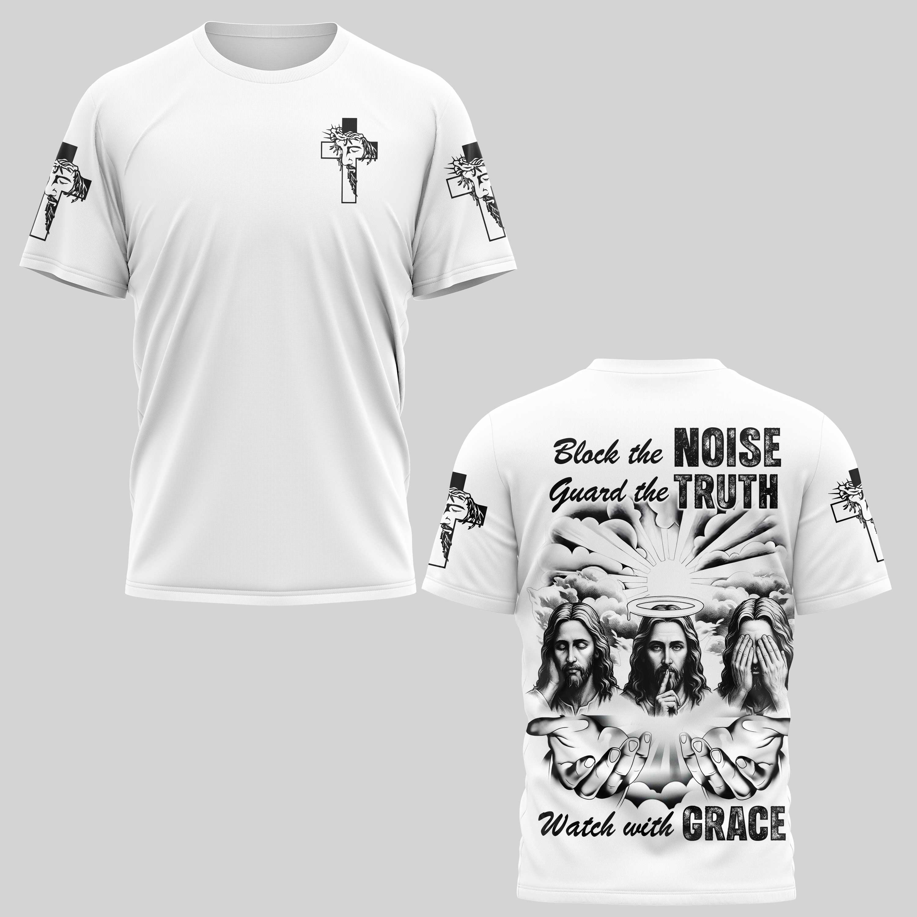 Block The Noise Guard The Truth Watch With Grace T-Shirt