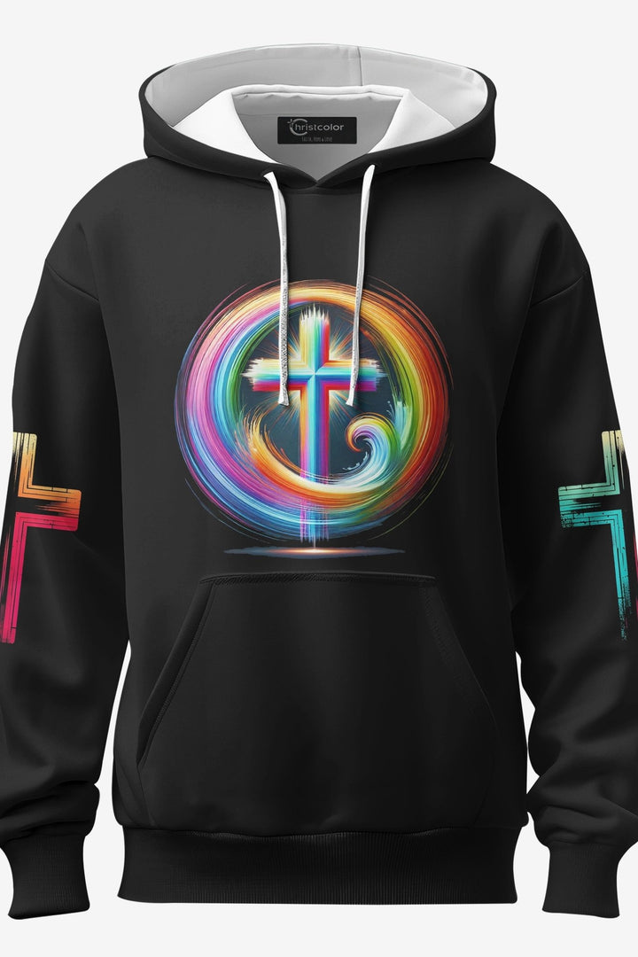 Rooted In Christ Jesus Is Light All Over Print Hoodie - Christ Color