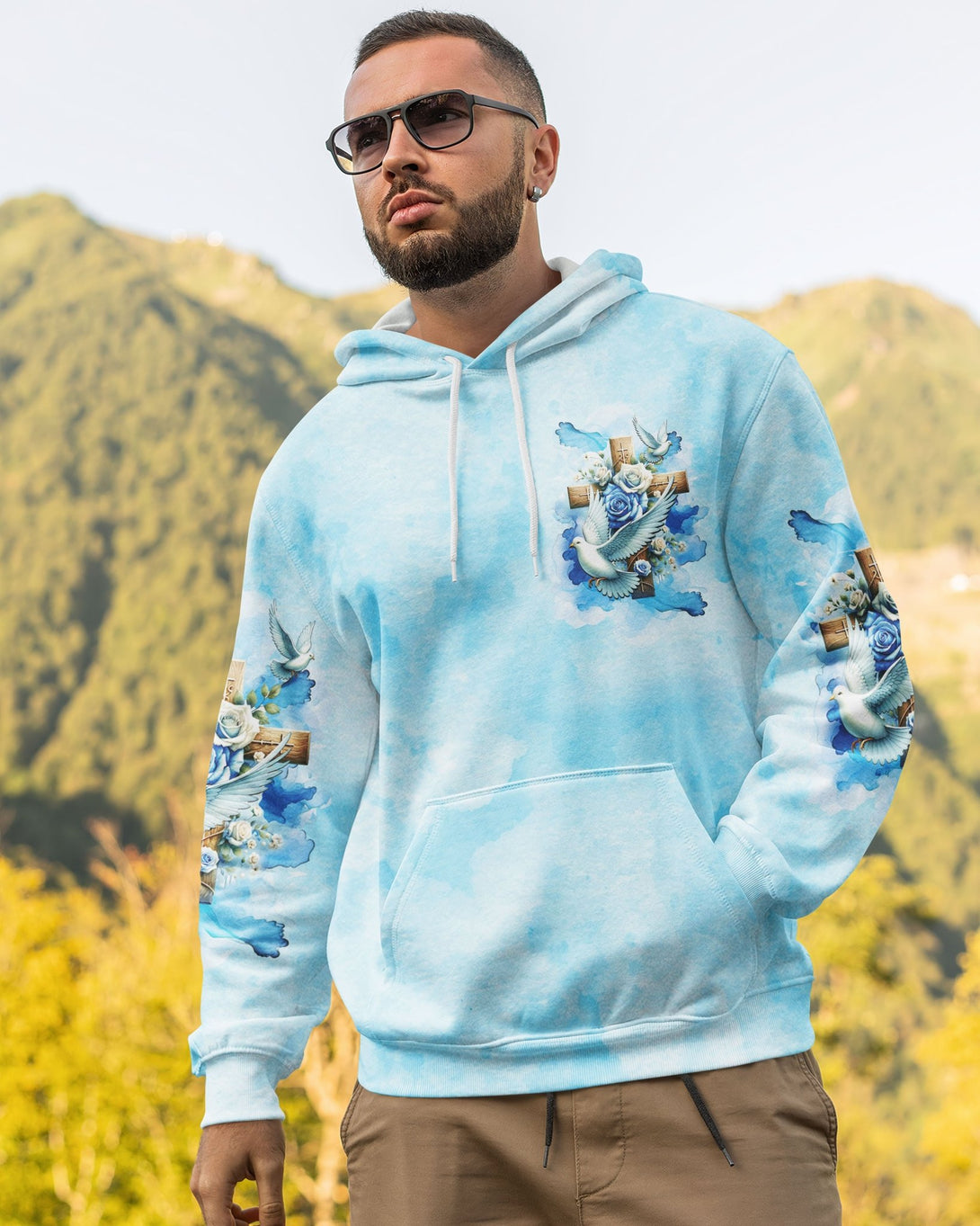 Lord Stood With Me And Gave Me Strength All Over Print Hoodie - Christ Color