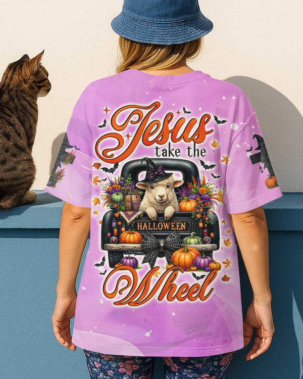 Jesus Take The Wheel All Over Print T-Shirt