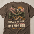 Christian Gifts For Women Faith Hiking Aop, Witness Of His Wonders Trail Shirt